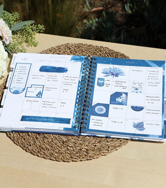 Happy Planner Classic 2023 Cyanotype Dashboard 12 Month Planner, , hi-res, image 7