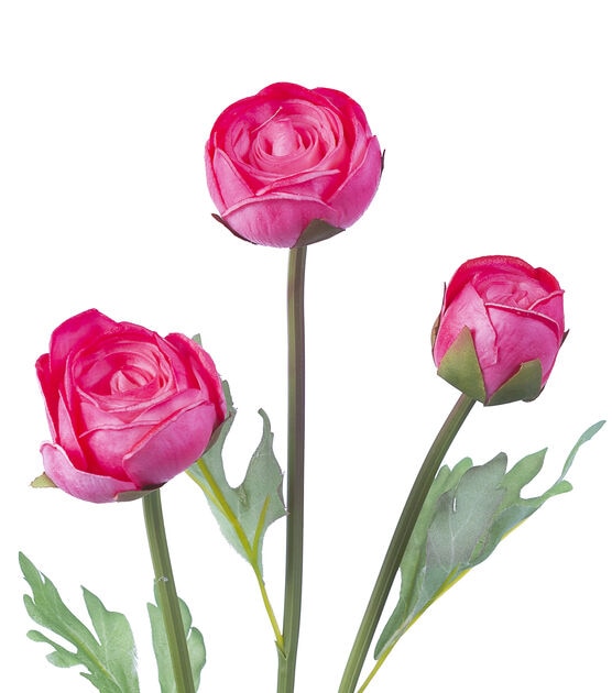 24.5" Pink Ranunculus Stem by Bloom Room, , hi-res, image 2