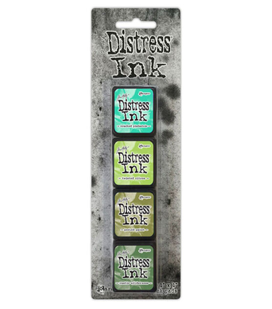 Tim Holtz 4ct Green Distress Mini Ink Pads