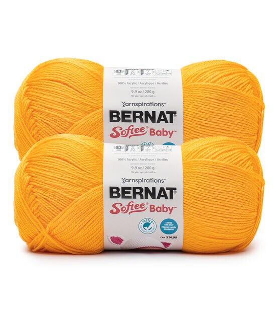 Knit Picks Heatherly Worsted Weight Wool Acrylic Blend Yellow Baby Yarn -  100 g (Butter)