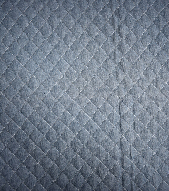 Light Wash Small Quilt Denim Fabric, , hi-res, image 2