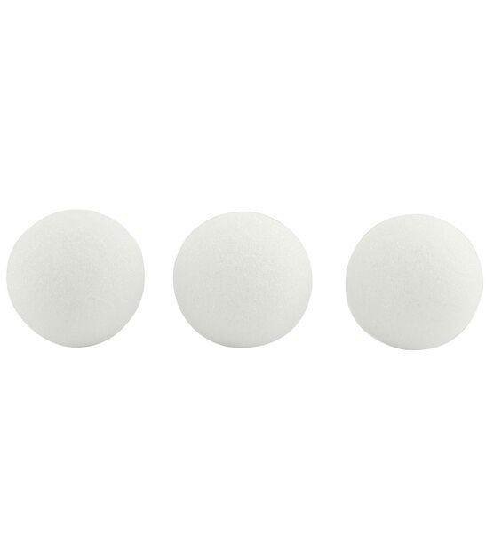 Hygloss 2" White Foam Balls 100pc, , hi-res, image 2