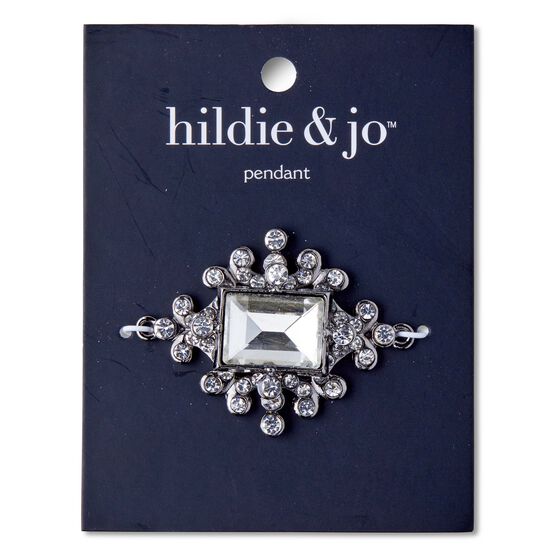 Fashion Focal Emerald Cut Pendant by hildie & jo