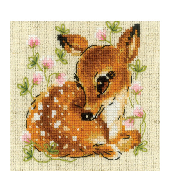 RIOLIS 5" Little Deer Counted Cross Stitch Kit