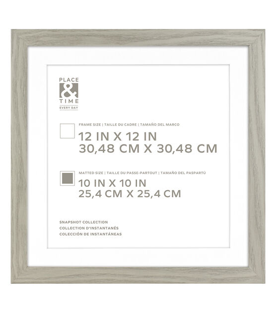 Buy Frame Silver Wood 12x12 cm here 