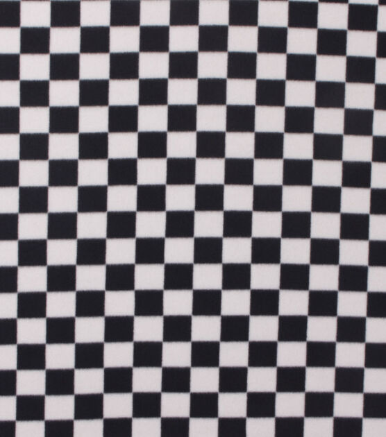 Finish Line Checkered Blizzard Fleece Fabric, , hi-res, image 2