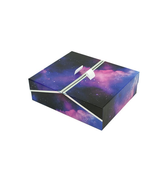 9.5" Galactic Rectangle Box With Double Door Lid by Place & Time