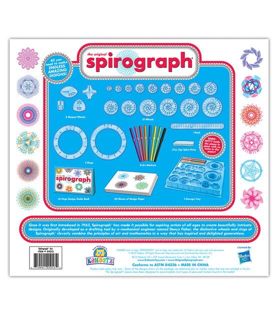 Kahootz 30pc The Original Spirograph Drawing Kit, , hi-res, image 2