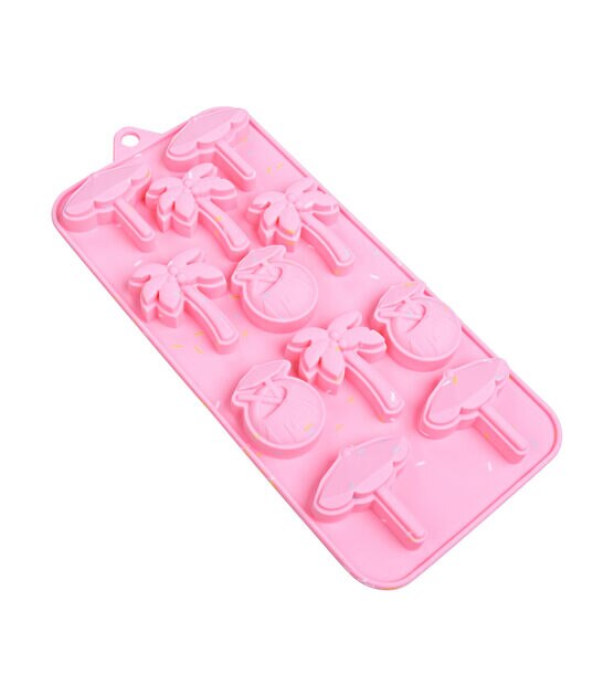 4" x 8" Summer Silicone Tropical Icons Candy Mold by STIR, , hi-res, image 5