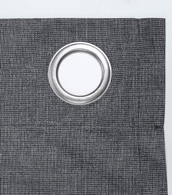 S Lichtenberg Charcoal Blackout Grommet Curtain Panels 50" X 63", , hi-res, image 6