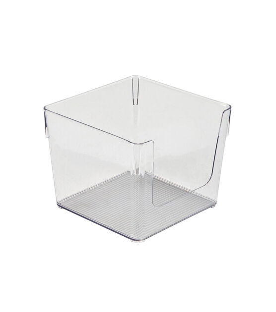 Simplify 7" Clear Square Open Front Organizer
