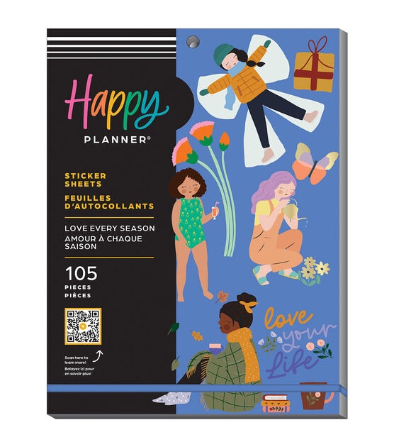 Happy Planner 105pc Love Every Season 30 Sheet Large Value Pack Stickers, , hi-res, image 2
