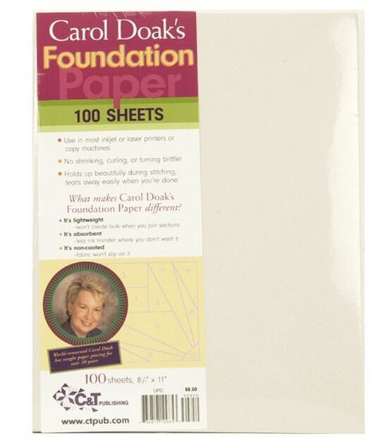 Carol Doak's 8.5" x 11" Foundation Papers 100pk