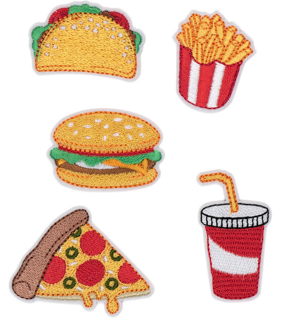 5ct Fast Food Iron On Patches by hildie & jo, , hi-res, image 3