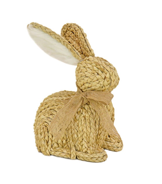 National Tree 9" Braided Bunny Décor