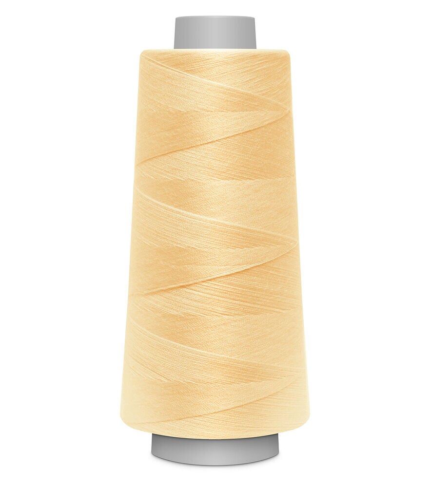 Gutermann 2500M Toldi Lock Thread, 1230 Maize Yellow, swatch