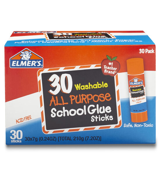 Elmer's 7oz Washable All Purpose School Glue Sticks 30pk, , hi-res, image 2