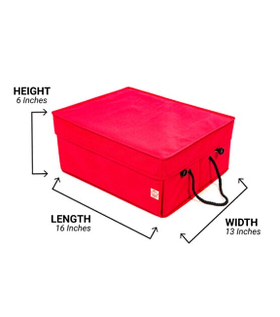 Santa's Bags Red 12 Ribbon Storage Box, , hi-res, image 12