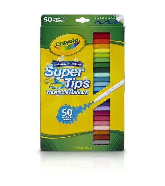  Crayola Washable Markers - Black (12ct), Kids Broad Line  Markers, Bulk Markers for Classrooms & Teachers : Toys & Games
