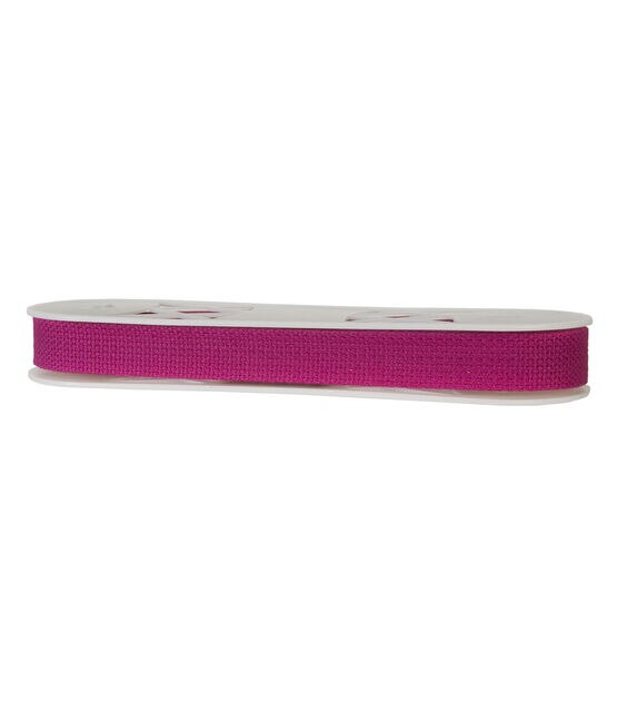 Simplicity Cotton Belting Trim 1'' Bright Pink, , hi-res, image 3