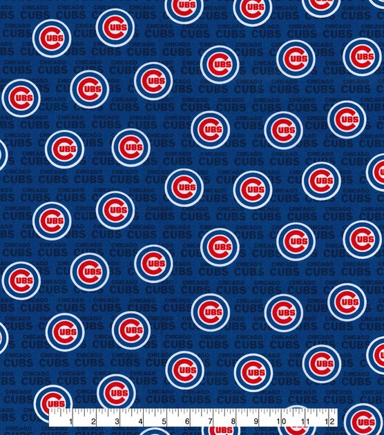 Fabric Traditions Chicago Cubs Cotton Fabric Mini Print, , hi-res, image 2