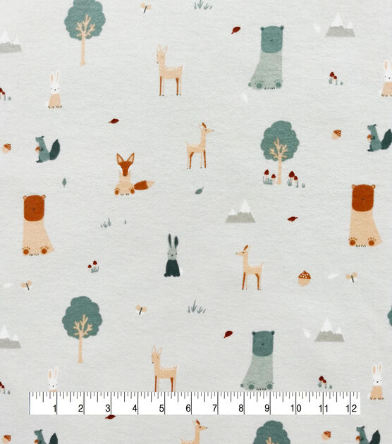 Woodland Animals Nursery Flannel Fabric by Lil' POP!, , hi-res, image 4