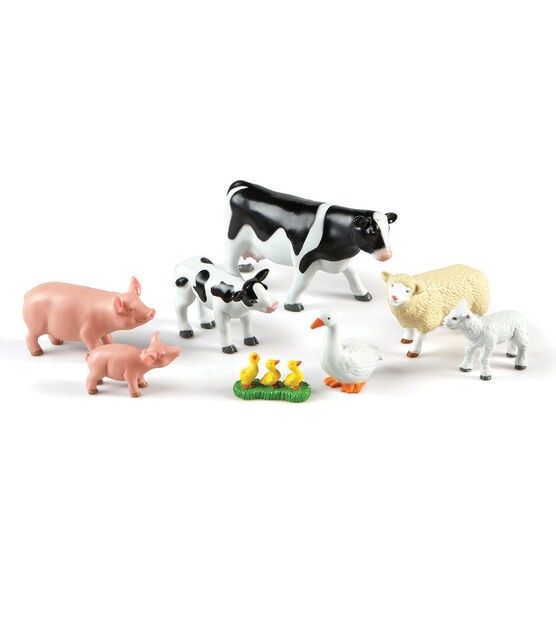 Learning Resources 8ct Jumbo Mommas & Babies Farm Animals Set