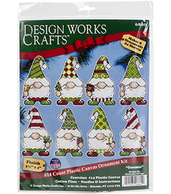 Design Works Gnome Ornaments Counted Cross-Stitch Kit