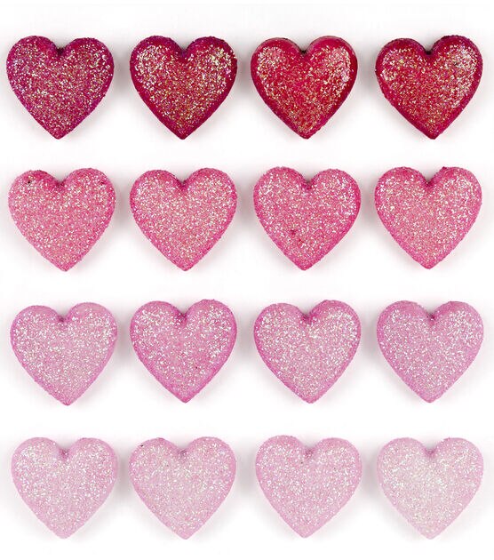Sticko Glitter Hearts Stickers