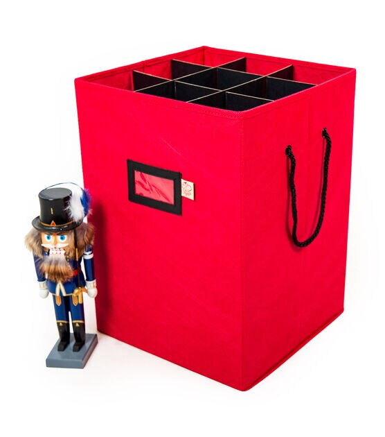 Santa's Bags Red 17in Nutcracker Collectibles Storage Box, , hi-res, image 2