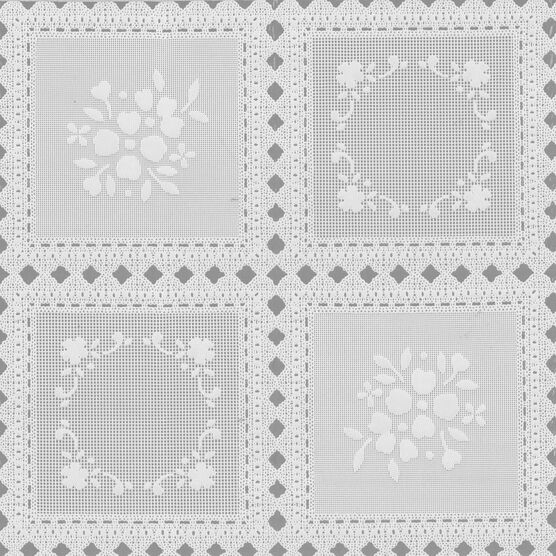 Tablecloth Vinyl 54" Squares White