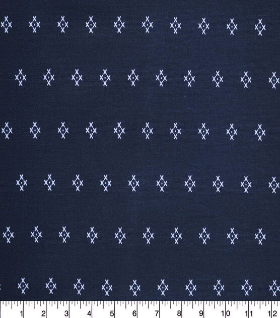 Print on Navy Quilt Cotton Fabric by Quilter's Showcase