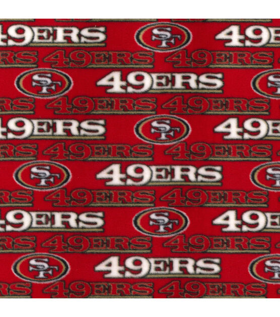 Fabric Traditions San Francisco 49ers Fleece Fabric Red, , hi-res, image 2