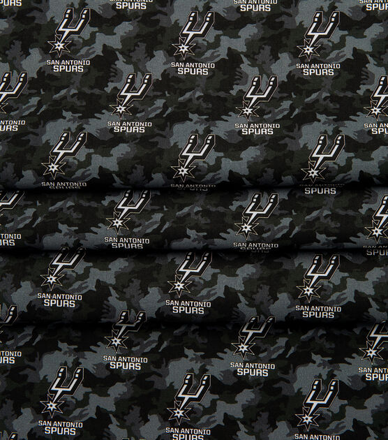 NBA San Antonio Spurs Camo Cotton Fabric, , hi-res, image 3