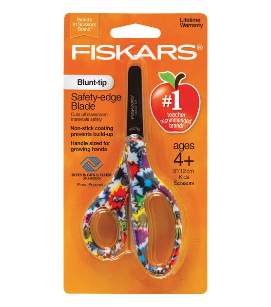 Designer Non Stick Blunt Tip Kids Scissors 5" Assorted Designs, , hi-res, image 8