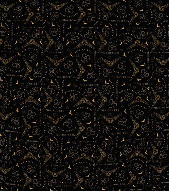 Harry Potter Cotton Fabric Quidditch Deconstructed Metallic, , hi-res, image 2