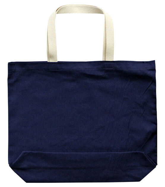 Large Canvas Tote Navy