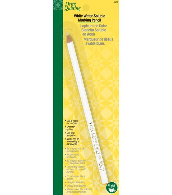 Dritz Water-Soluble Marking Pencil, White