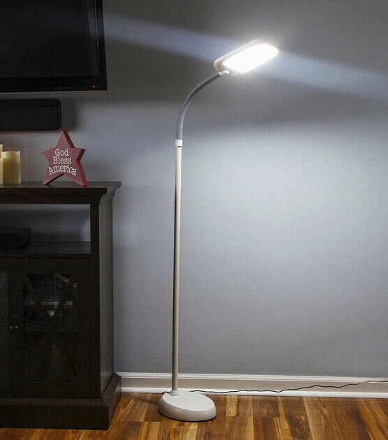 Brightech Litespan Slim LED Floor Lamp - White, , hi-res, image 3