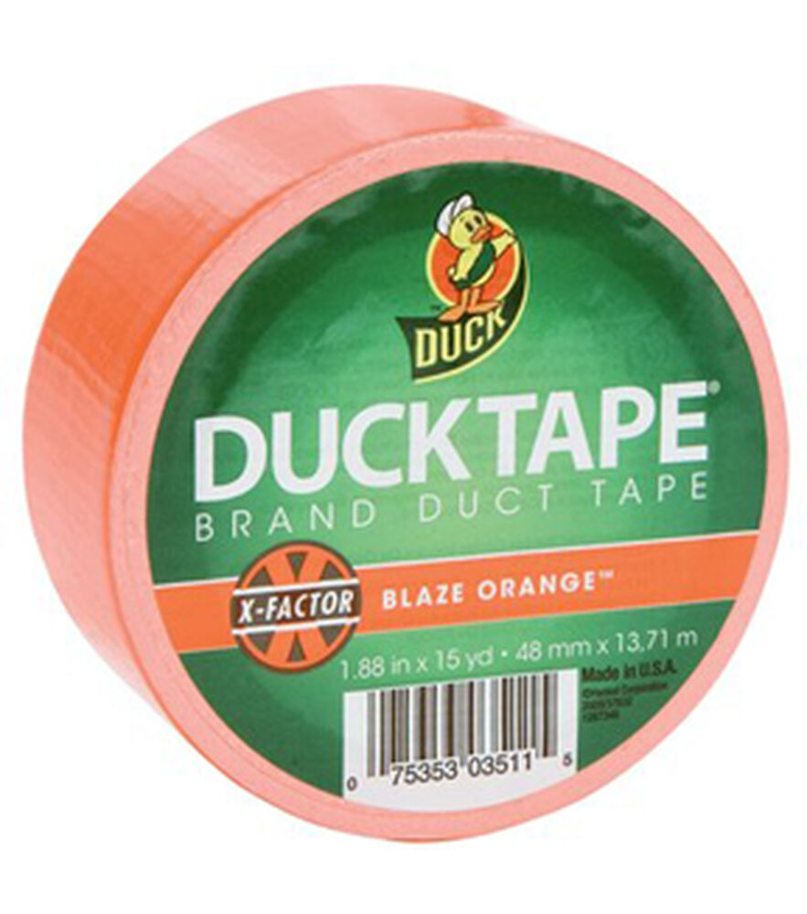 Duck Duct Tape 1.88'' x 20 Yds, Blaze Orange, swatch