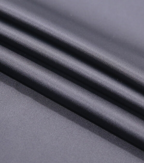 Sew Classics Silky Solid Black Stretch Poly Spandex