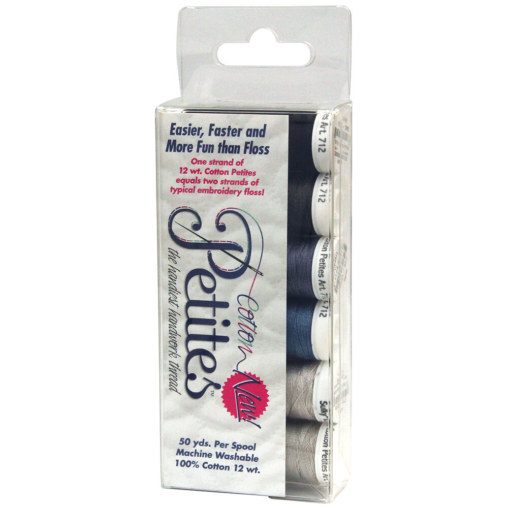 Sulky Sampler Pack Thread, Black/gray-sulky Sampler, swatch