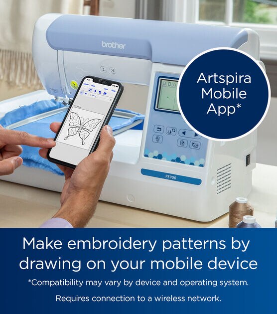 Brother PE900 Embroidery Machine with Artspira App, , hi-res, image 7