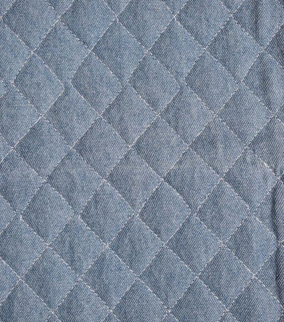 Light Wash Small Quilt Denim Fabric, , hi-res, image 3