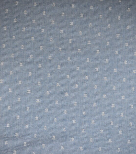 Light Blue Dobby Dot Fabric, , hi-res, image 3