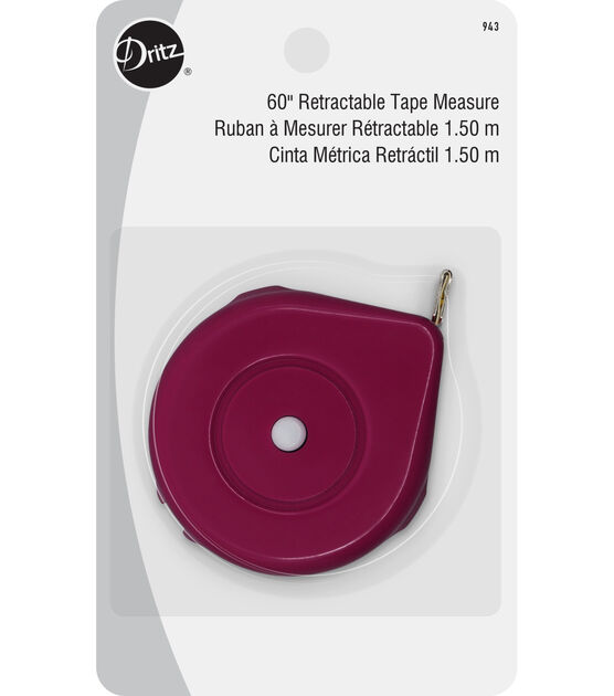 Dritz 60" Retractable Tape Measure, Assorted Colors, , hi-res, image 4