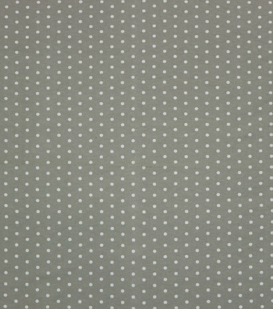 White Dot On Gray Super Snuggle Flannel Fabric | JOANN