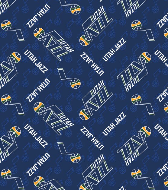 Utah Jazz Fleece Fabric Logo Toss, , hi-res, image 2