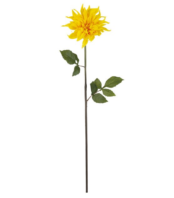 31" Yellow Dahlia Stem by Bloom Room