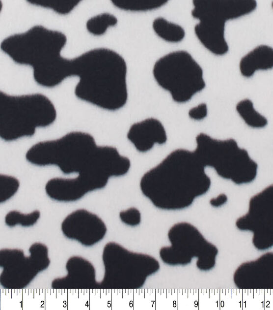 Cow Print Blizzard Fleece Fabric